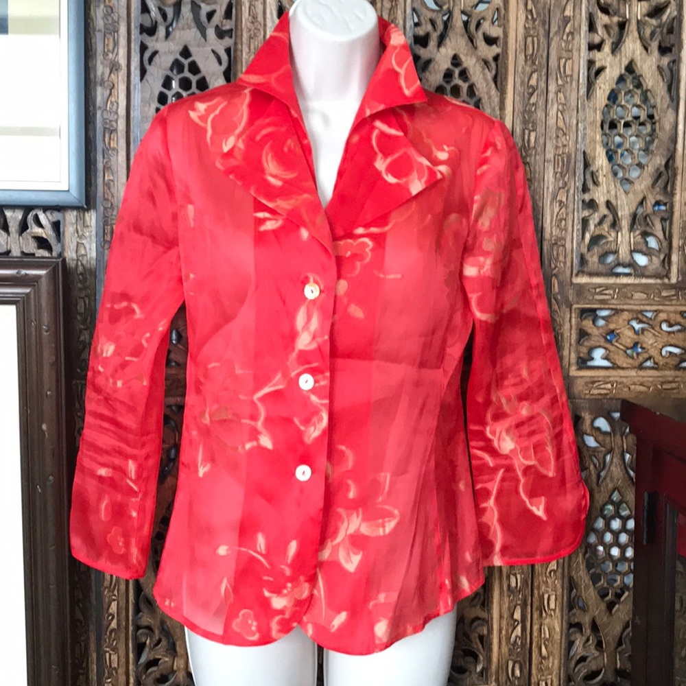 Armani collezioni Blouse Light jacket Size 6 Italy